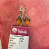 New Amber sterling silver earrings 4.36gr