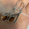 New Amber sterling silver earrings 4.36gr