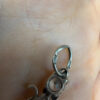 Cat pendant sparkling CZ sterling silver#114