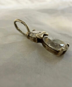 Cat pendant sparkling CZ sterling silver