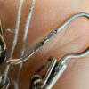 New Sterling silver earrings with natural amber ethnic