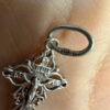 Vintage Orthodox sterling silver openwork twisted cross#114