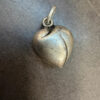 Vintage sterling silver heart pendant charm#114