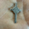 Orthodox silver cross from the 1990s USSR#114