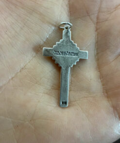 Orthodox silver cross from the 1990s USSR#114