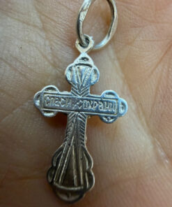 Vintage sterling silver cross pendant