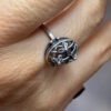 Vintage Soviet silver ring (875 silver), size R #12