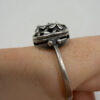 Vintage Soviet silver ring (875 silver), size R #12