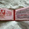 Vintage Soviet “Shock Worker of Communist Labour” certificate booklet.