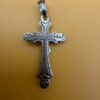 silver protective religious cross pendant #12