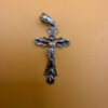 silver protective religious cross pendant #12