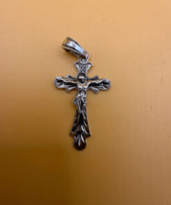 silver protective religious cross pendant #12