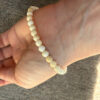 Thomas Sabo Sterling Silver Love Bridge Bracelet with faceted White Agate Beads#21