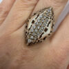 Vintage sterling silver 925 ring from the 1990s, Soviet Union era. Size U
