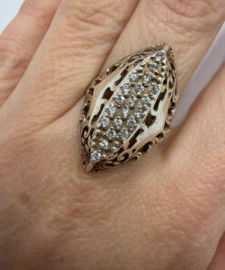 Vintage sterling silver 925 ring from the 1990s, Soviet Union era. Size U