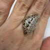 Vintage sterling silver 925 ring from the 1990s, Soviet Union era. Size U