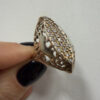 Vintage sterling silver 925 ring from the 1990s, Soviet Union era. Size U