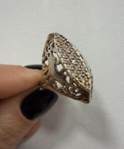 Vintage sterling silver 925 ring from the 1990s, Soviet Union era. Size U