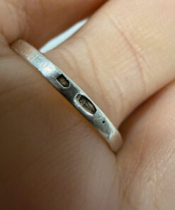 Vintage sterling silver 925 ring from the 1990s, Soviet Union era. Size U