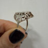 Vintage sterling silver 925 ring from the 1990s, Soviet Union era. Size U