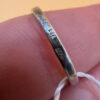 Silver ring with almandine garnet, size O