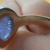 Natural amethyst vintage sterling silver ring, size K #147