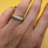New Soviet sterling silver ring Uk size M