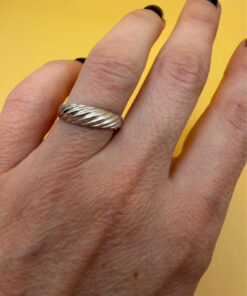 New Soviet sterling silver ring Uk size M