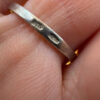Sterling silver ring with sparkling CZ Uk size P#49