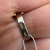 Stunning new sterling silver ring with amber, size O#125