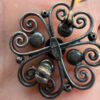 Antique silver coral brooch by Gustav Hauber 1880 Schwäbisch Gmünd, Germany#125
