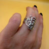 Sterling silver ring Uk size N1/2 #8