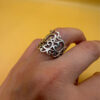 Sterling silver ring Uk size N1/2 #8