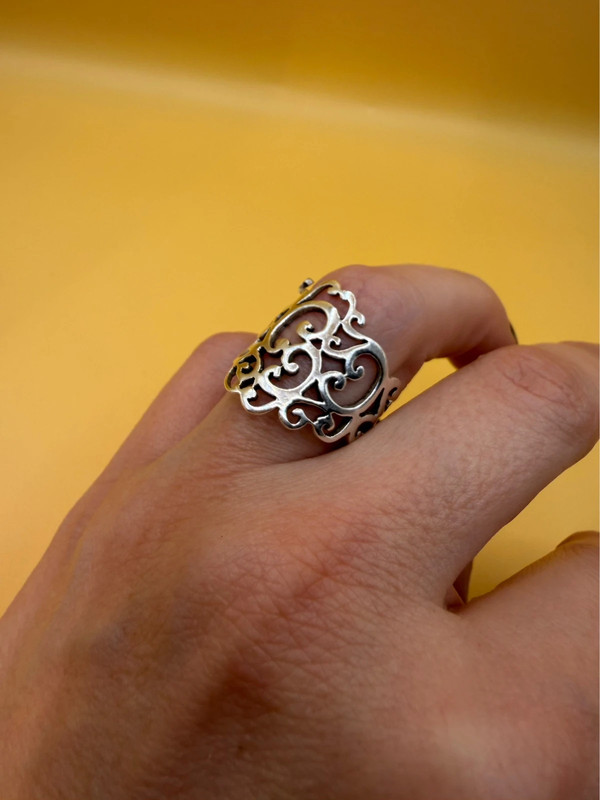 Sterling silver ring Uk size N1/2 #8