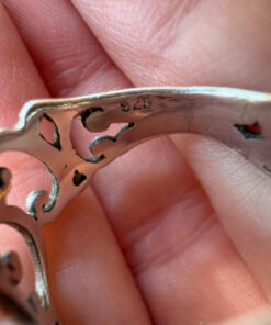 Sterling silver ring Uk size N1/2