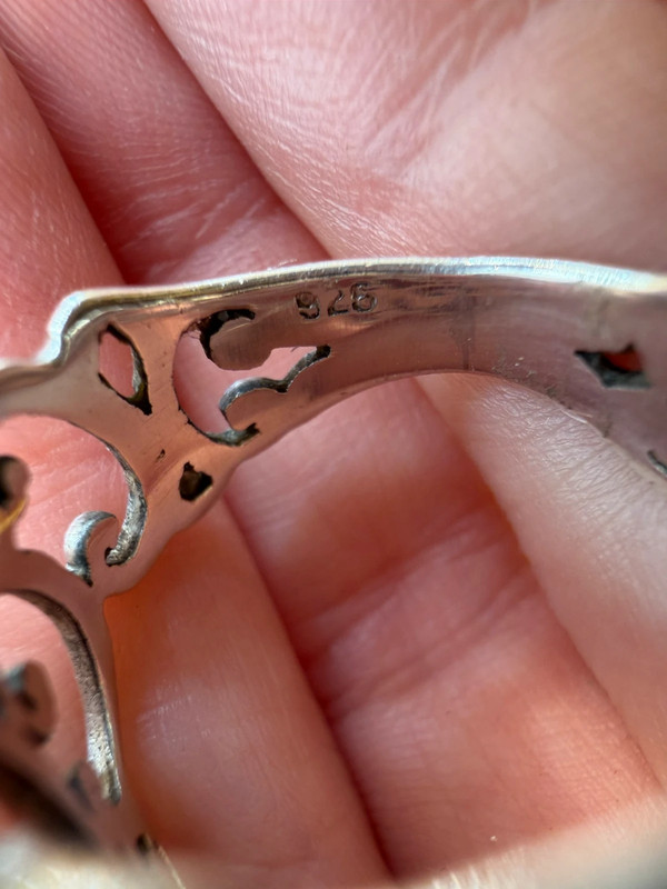 Sterling silver ring Uk size N1/2 #8