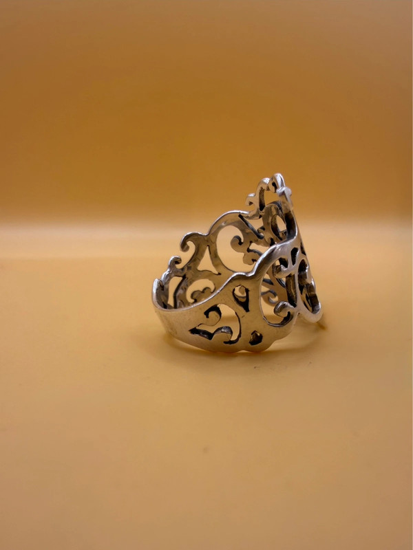 Sterling silver ring Uk size N1/2 #8