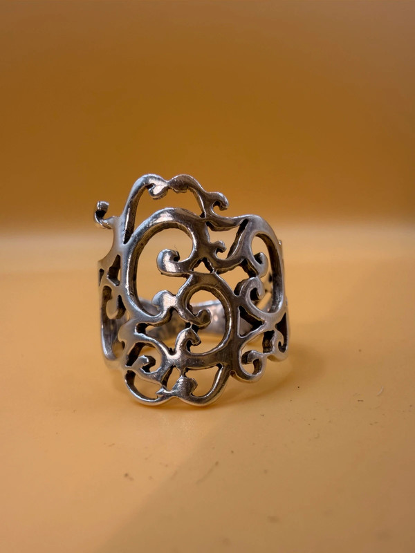 Sterling silver ring Uk size N1/2 #8