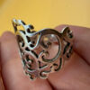 Sterling silver ring Uk size N1/2 #8