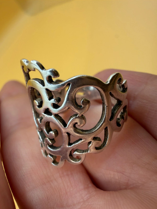 Sterling silver ring Uk size N1/2 #8