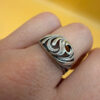 Soviet sterling silver ring Uk size N#116