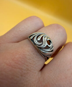 Soviet sterling silver ring Uk size N#116