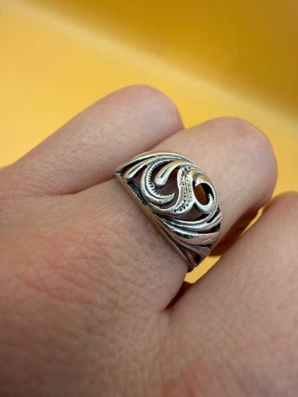 Soviet sterling silver ring Uk size N#116