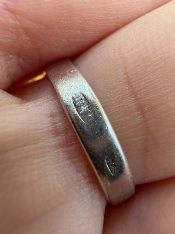 Soviet sterling silver ring Uk size N#116