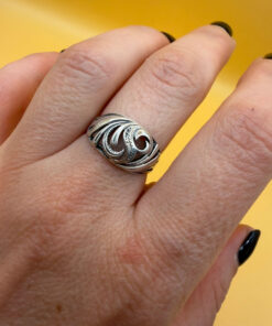 Soviet sterling silver ring Uk size N#116