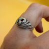 Soviet sterling silver ring Uk size N#116