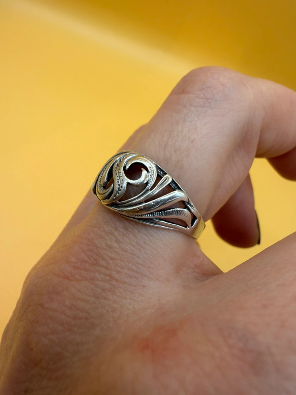 Soviet sterling silver ring Uk size N#116