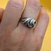Soviet sterling silver ring Uk size N#116