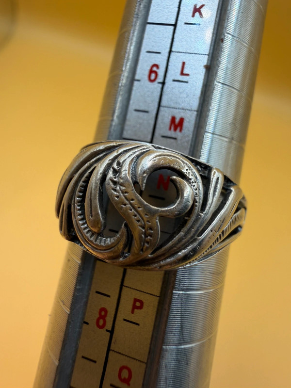 Soviet sterling silver ring Uk size N#116