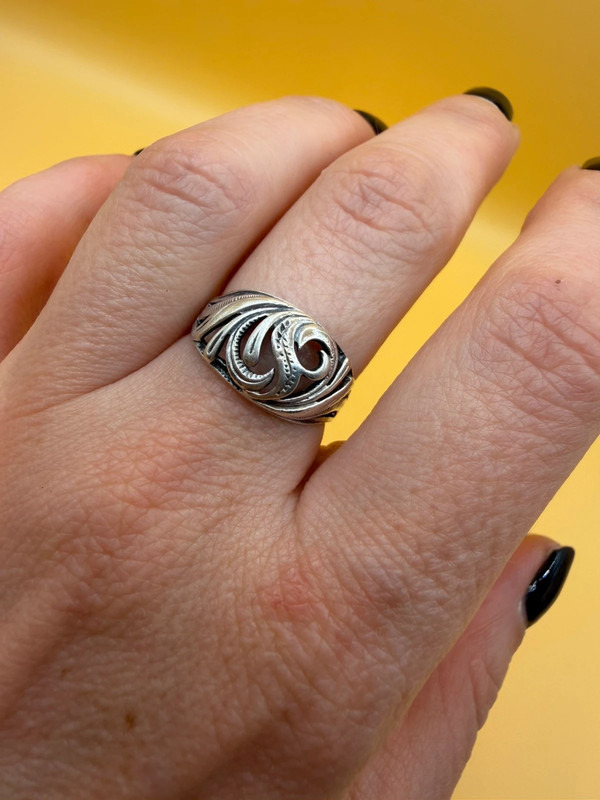 Soviet sterling silver ring Uk size N#116